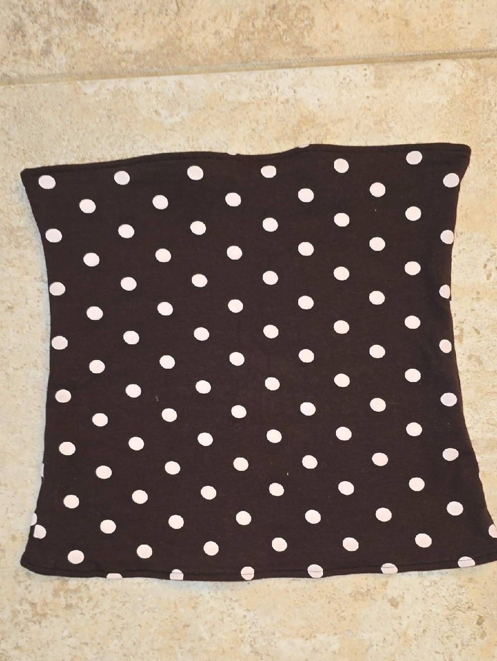 Reversible Brown Polka Dot Tube Top Size Small